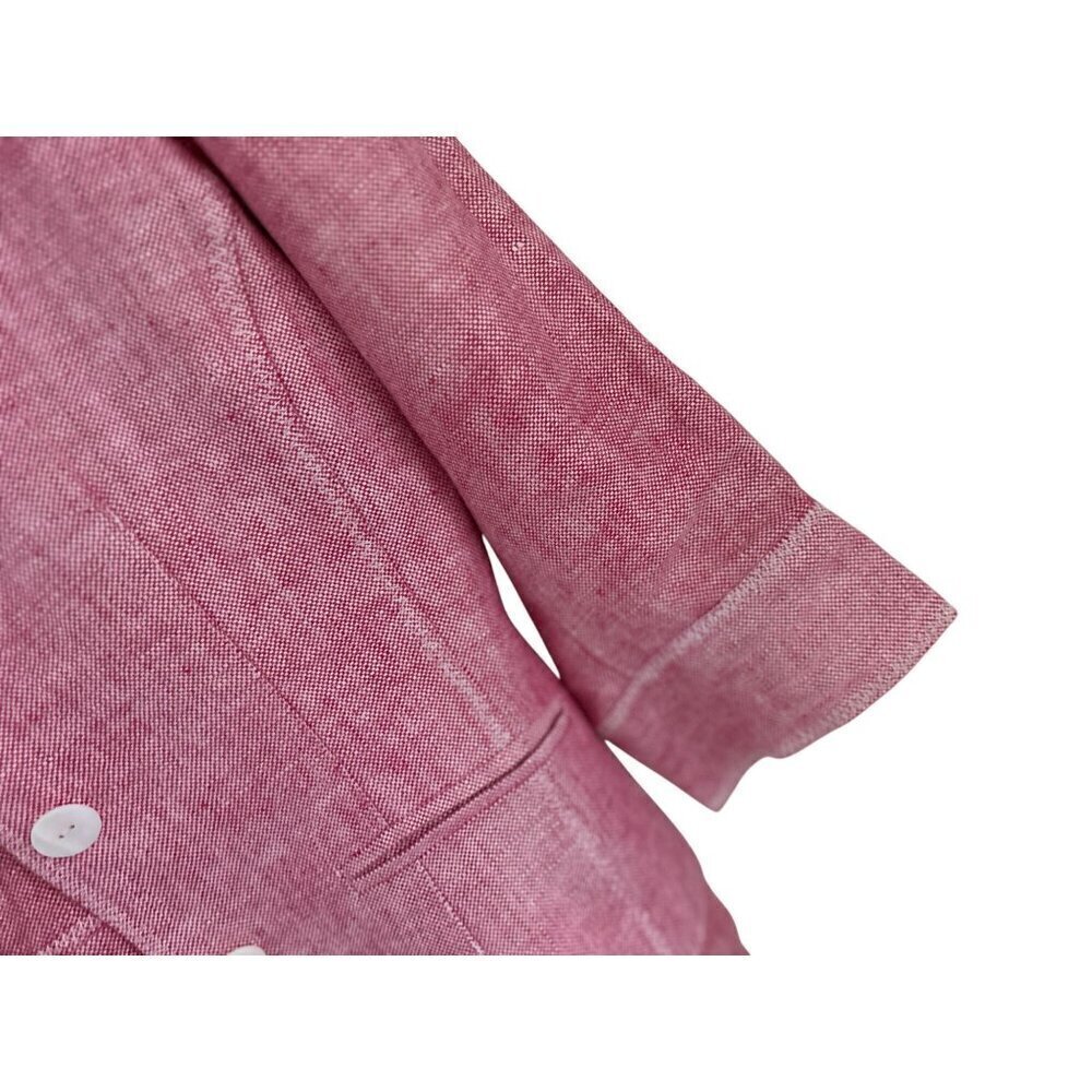 Tristan & Iseut 100% Linen Set - Blazer & A-Lin Skirt Heather Pink Size Med - Picture 9 of 16